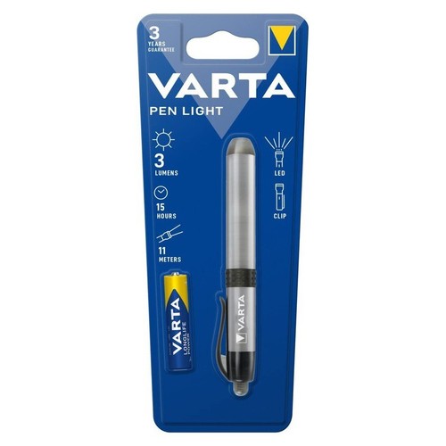 Varta led metal pen light - metal,