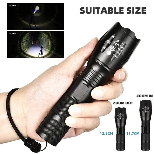 Led flashlight zoomable - 5, mode