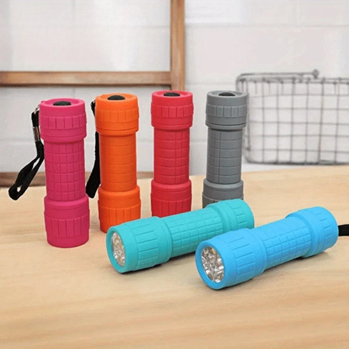 Led rubber coated torch mini - rubber,